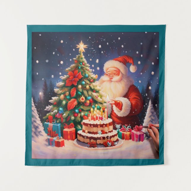 Tapiz Cumpleaños de Navidad 10 (Anverso)