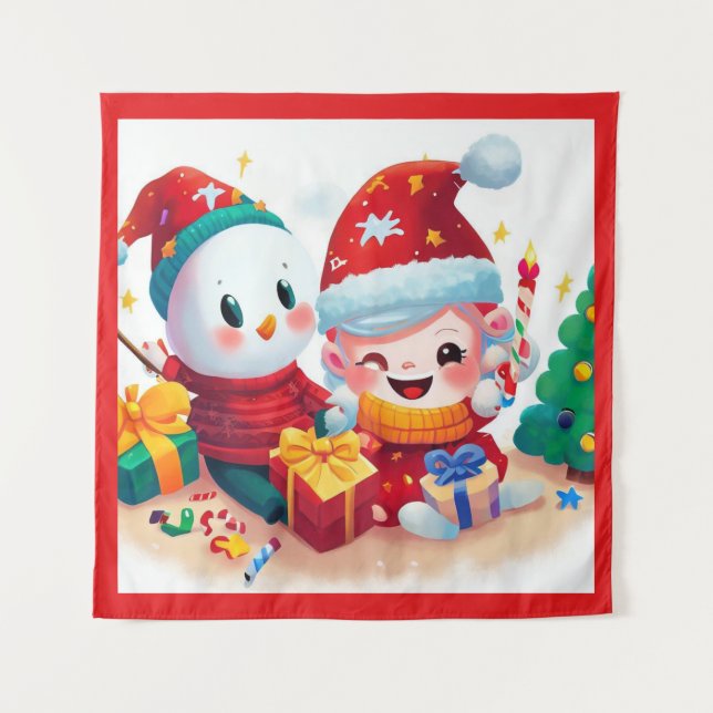 Tapiz Cumpleaños de Navidad 5 (Anverso)