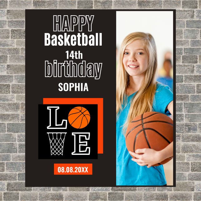 Tapiz Cumpleaños del Chica de Baloncesto, jugador (Subido por el creador)