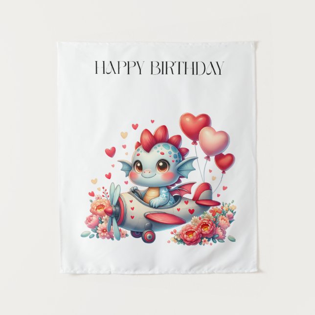 Tapiz Cumpleaños del piloto de dragón (Anverso)