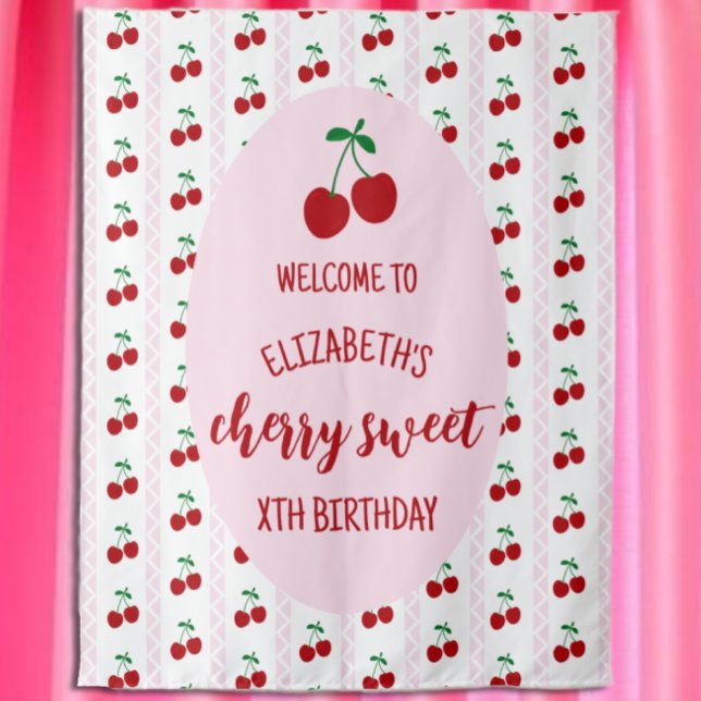Tapiz Cumpleaños Dulce Cereza (Subido por el creador)