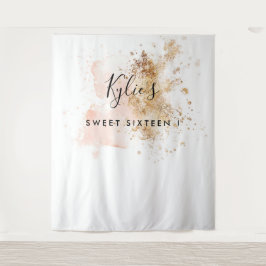 Tapiz Cumpleaños Dulces 16 Fondo para Fotomatón