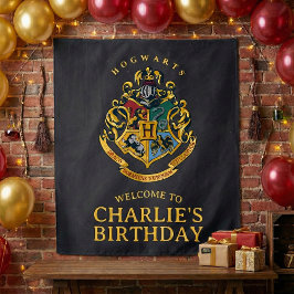 Tapiz Cumpleaños Escudo de Hogwarts Harry Potter