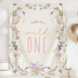 Tapiz Cumpleaños Salvaje Personalizado Banner 1er Cumple