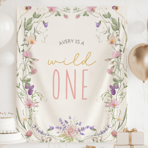 Tapiz Cumpleaños Salvaje Personalizado Banner 1er Cumple