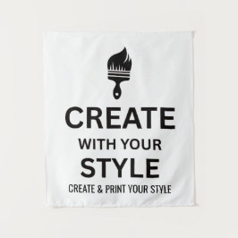 Tapiz Custom 34x40" Personalized Company Tapestry