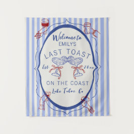 Tapiz Custom Bachelorette | Last Toast on the Coast