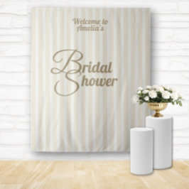 Tapiz Custom Bridal Shower Banner - Elegant Decoration