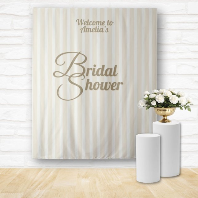 Tapiz Custom Bridal Shower Banner - Elegant Decoration (Bridal Shower Party Banner Custom Welcome Signs)