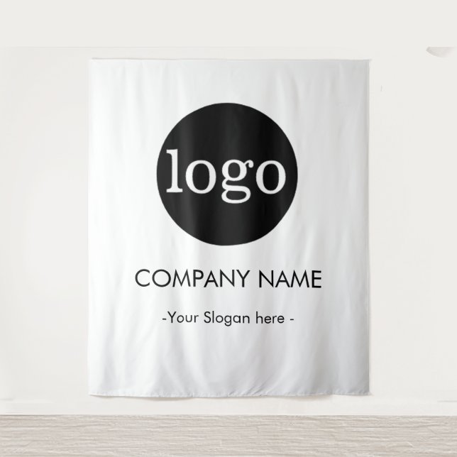 Tapiz Custom Company business Logo Backdrop For Events (Anverso)