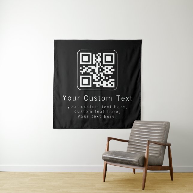 Tapiz Customizable QR Code & Editable Text Template (In situ)