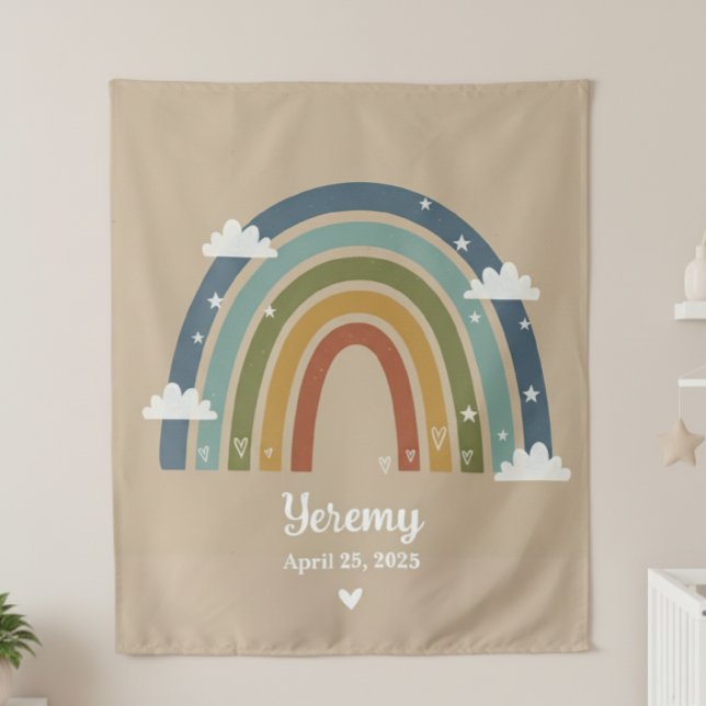 Tapiz Customized Rainbow Rug with Name – Room Decor (Subido por el creador)