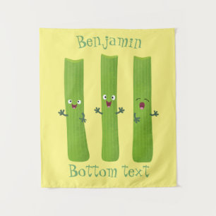 Tapiz Cute apio palitos trio verduras personalizados