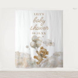 Tapiz Cute Bearly Wait Neutral Baby Shower Photo Prop