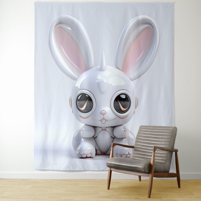 Tapiz Cute Bunny Ears Tapestry (In situ)