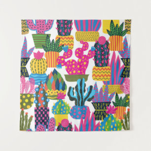 Tapiz Cute Cactus: Diversión colorida sin mar