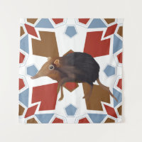 Cute Elephant Shrew Fun Colorous Pattern