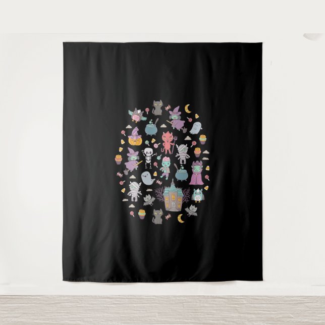 Tapiz Cute Halloween (Anverso)