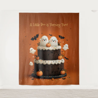 Tapiz Cute Halloween Ghost Un pequeño Boo