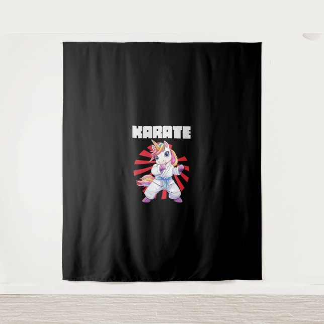 Tapiz Cute Karate Unicorn MMA Tank Top (Anverso)