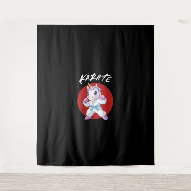 Tapiz Cute Karate Unicorn Tank Top (Anverso)