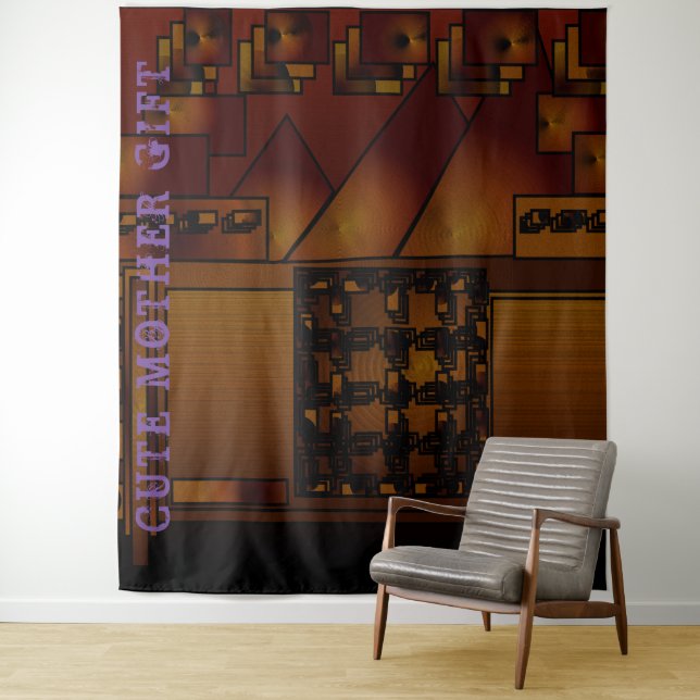 TAPIZ CUTE MADRE GIFT_IMG_BLACK_BROWN_RMDESIGNFLO55_ (In situ)