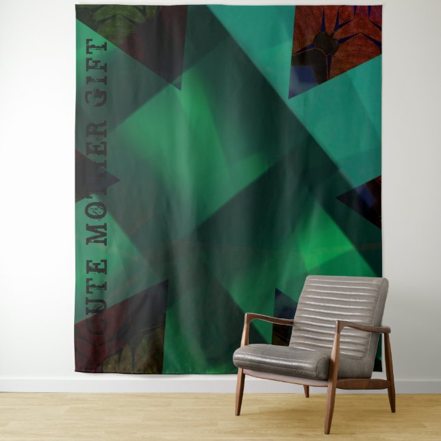 TAPIZ CUTE MADRE GIFT_IMG_BLACK_GREEN_RMDESIGNFLO55_ (In situ)
