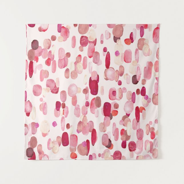 Tapiz Cute Rosa Red Spots Seamless (Anverso)