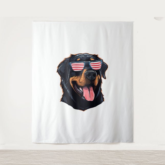 Tapiz Cute Rottweiler Puppy (Anverso)