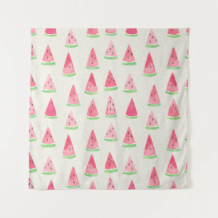 Tapiz Cute sandía: acuarela sin costura.