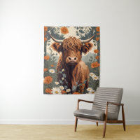 Cute Vintage Highland Cow