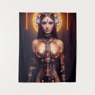 Tapiz Cyborg, una diosa brillante
