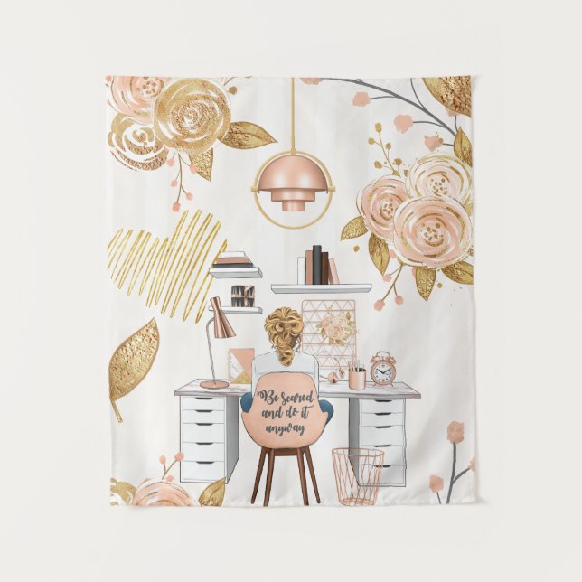 Tapiz Da miedo y hazlo de todos modos (Anverso)