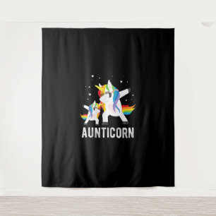 Tapiz Dabbing Aunticorn, Funny Unicorn Lover Tee por Aun