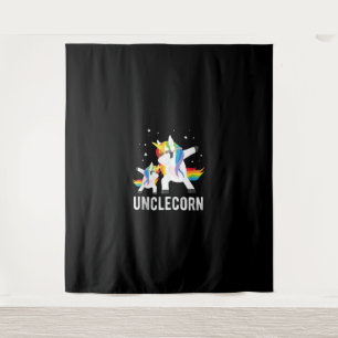 Tapiz Dabbing Unclecorn, divertida unicornio, tee de ama