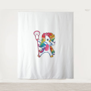 Tapiz Dabbing Unicorn Lacrosse Funny Lax Player T-Shirt