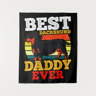 Tapiz Dachshund Dad Retro
