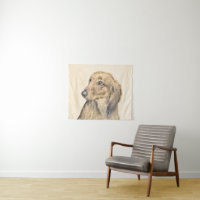Dachshund (de cabello largo) Pintura original de a