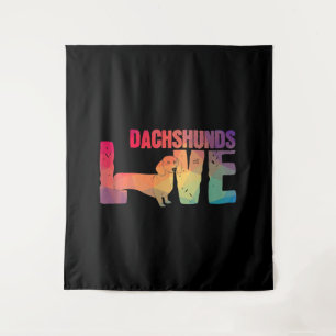 Tapiz Dachshund Love Doxie Wiener Dog