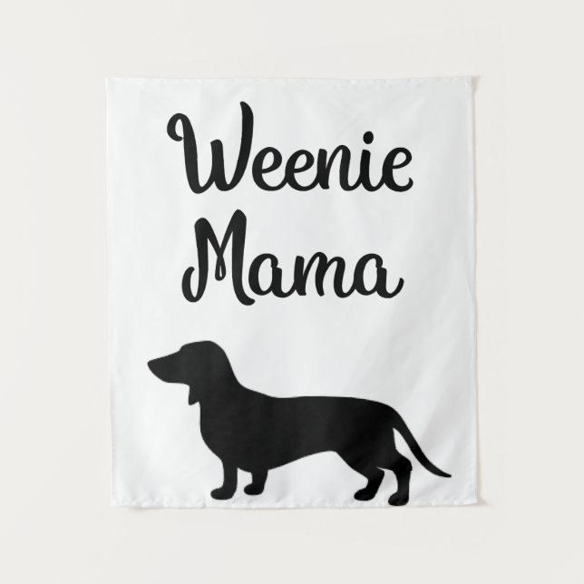 Tapiz Dachshund Mom  Weiner Dog Womens Gift Premium (Anverso)