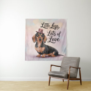 Tapiz Dachshund Piernas de amor