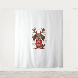Tapiz Dachshund Winter Joy
