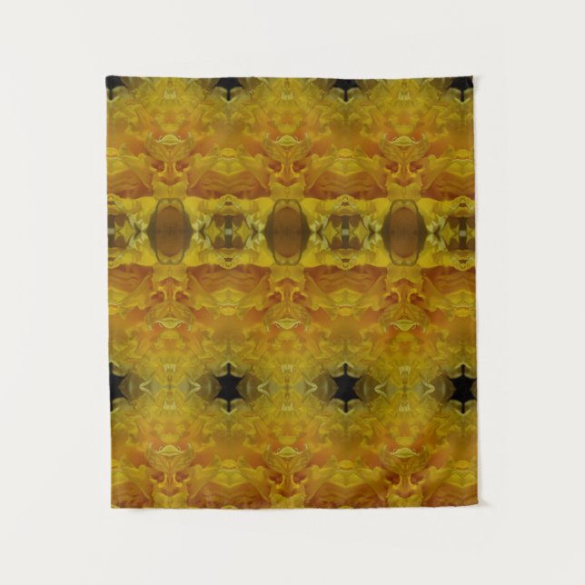 Tapiz Daffodil Ikat Pouf (Anverso)