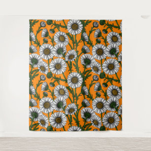 Tapiz Daisies on naranja