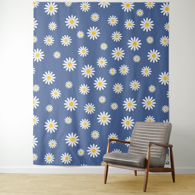 Tapiz Daisy Meadows Blue (In situ)