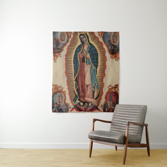 Tapiz Dama de Guadalupe, 1780 por Sebastian Zalcedo (In situ)