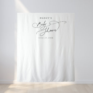Tapiz DARCY Black White Photo Prop Fondo Baby Shower