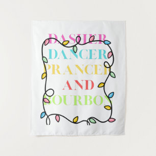 Tapiz Dasher Dancer Prancer y Bourbon