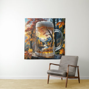 Tapiz de abeja de cerveza de otoño