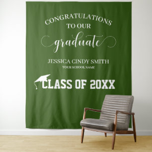 Tapiz de accesorios para cabina de fotos de gradua